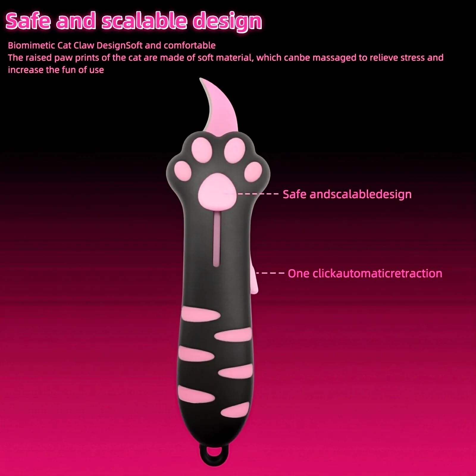 Generic Cat Paw Box Cutter gros plan lame pour coupe précise et sûre