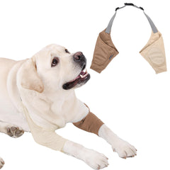 Generic Dog Elbow Protector avant emballage, protection visible et fit réglable