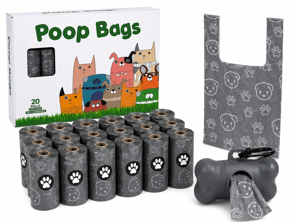 Generic boîte de 20 rouleaux affichant 300 sacs, rangement pratique