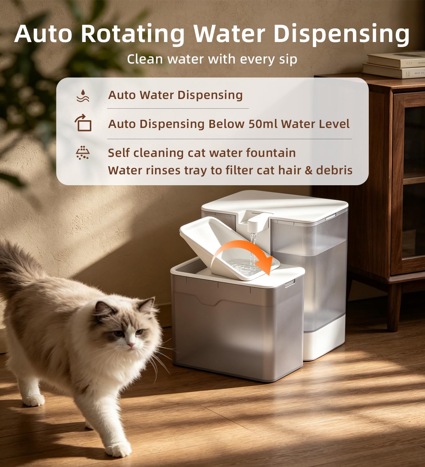 Generic fontaine surface ABS sans BPA, nettoyage rapide et durable