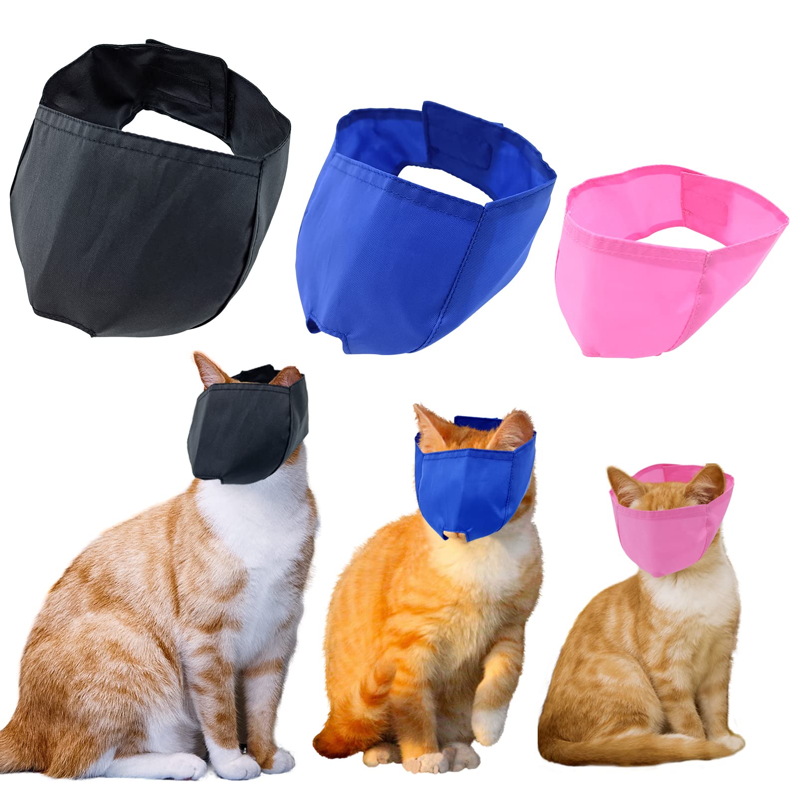 Generic muselière chat ensemble packaging montrant trois couleurs et protection