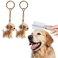 Generic porte‑clé mémoire face avant montrant le design chien et le maintien sécurisé