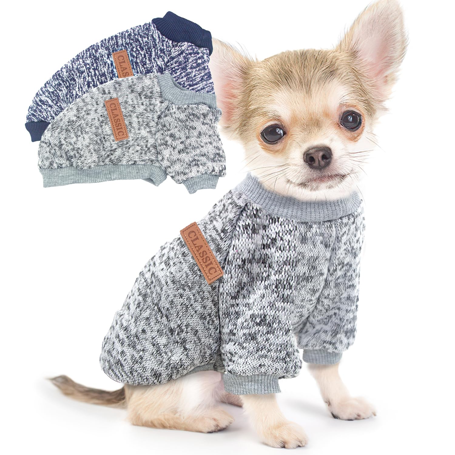 Generic pull chien vue devant montrant coupe et confort