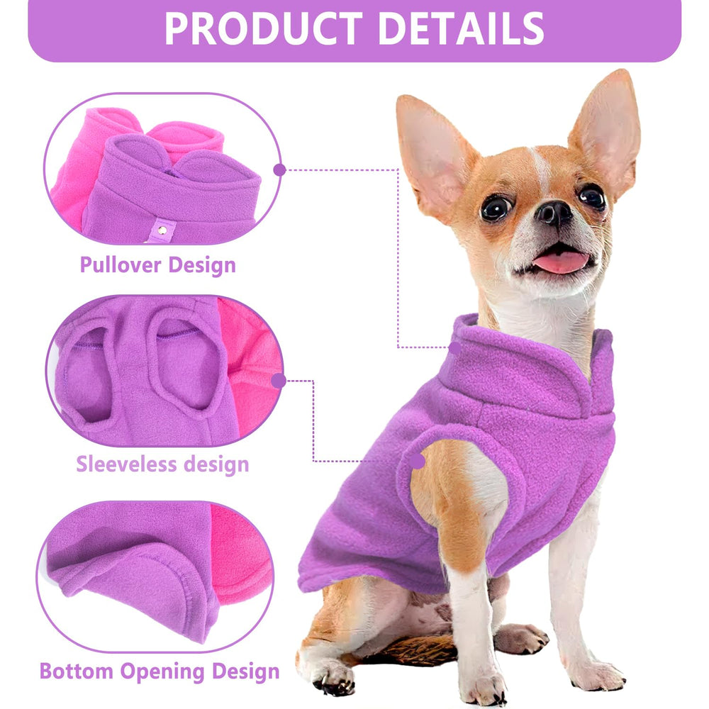 Generic chien en promenade portant pull polaire pour liberté