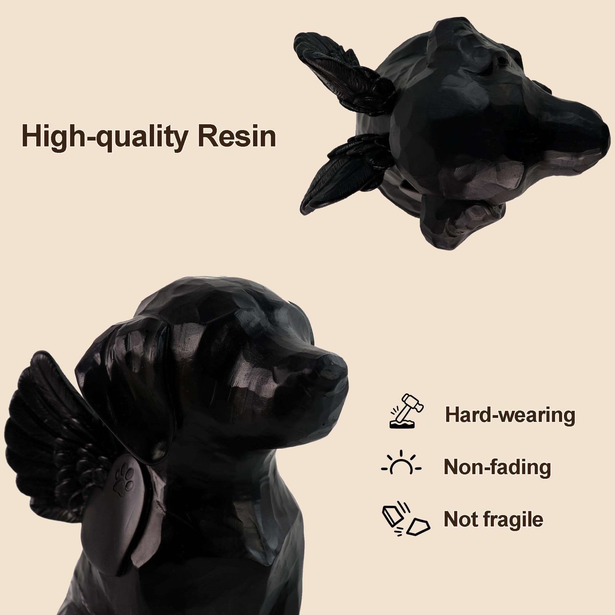 Generic urne pour chien détail empreinte de patte gravée, symbole apaisant