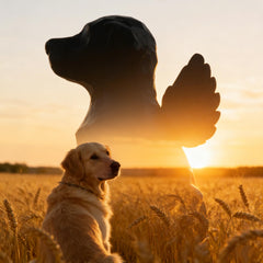 Generic urne pour chien profil mettant en valeur la silhouette et la durabilité