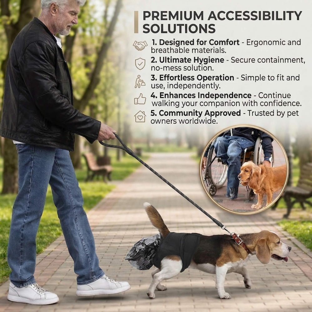 GentleBliss arrière avec sac attaché, collecte hygiénique instantanée
