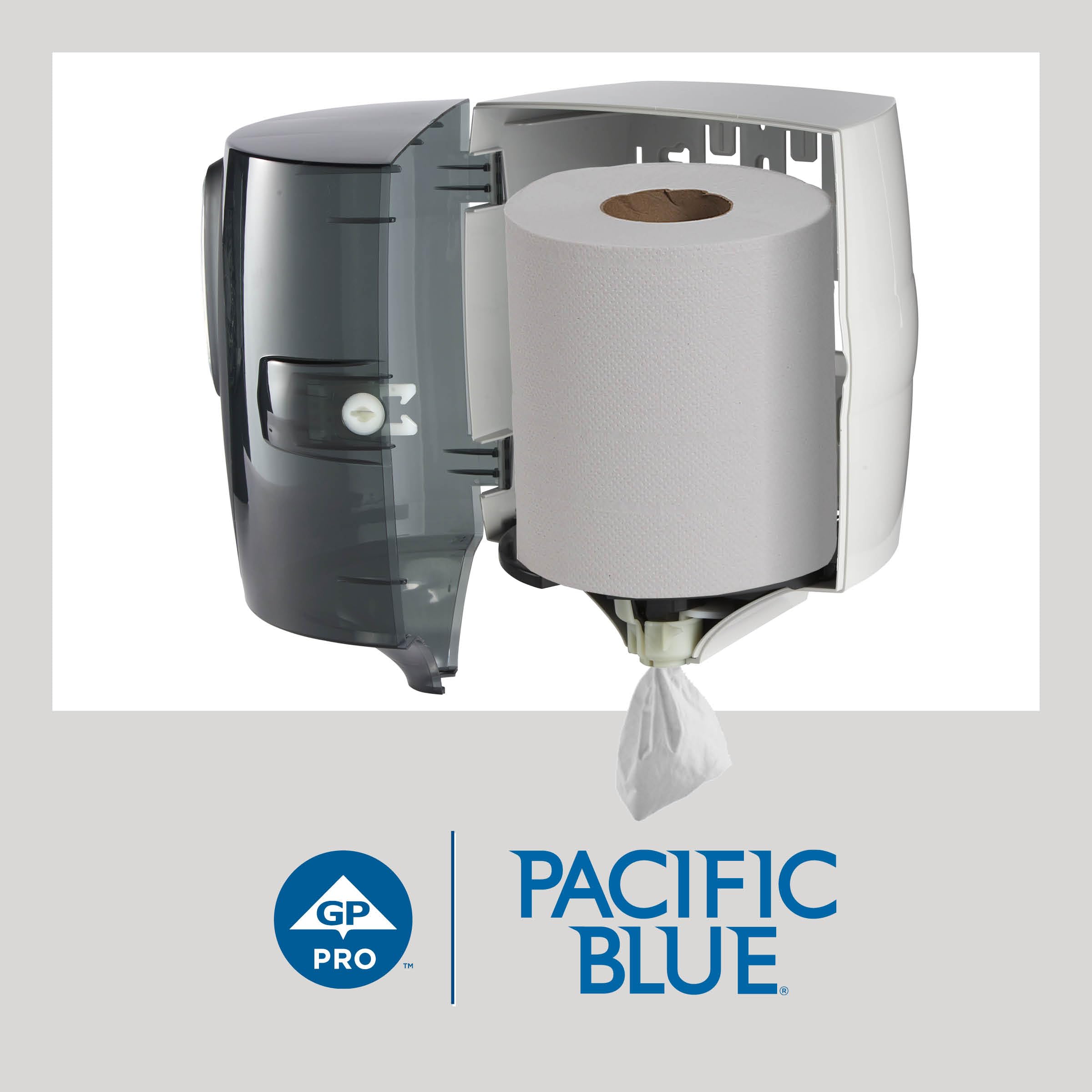 Georgia‑Pacific rouleau distribué depuis dispenser centrepull, hygiène améliorée