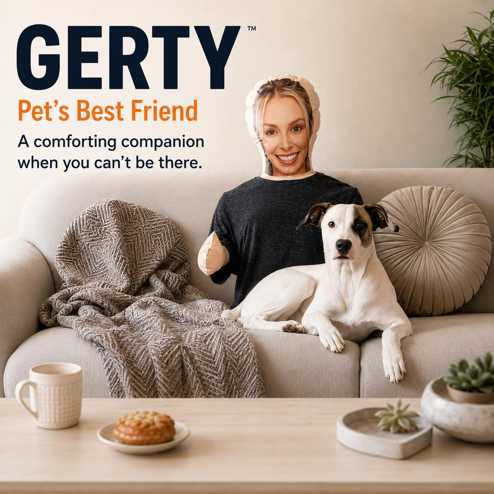Gerty près d'un chat apaisé favorisant relaxation et sécurité