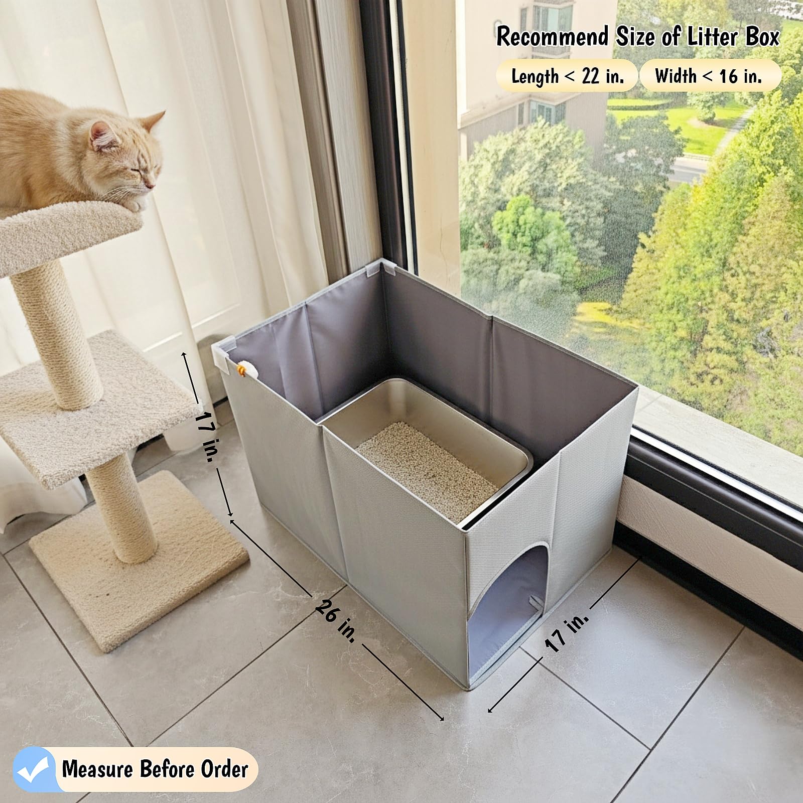 Gesomepurrz chatière conçue pour chats, limite accès chiens
