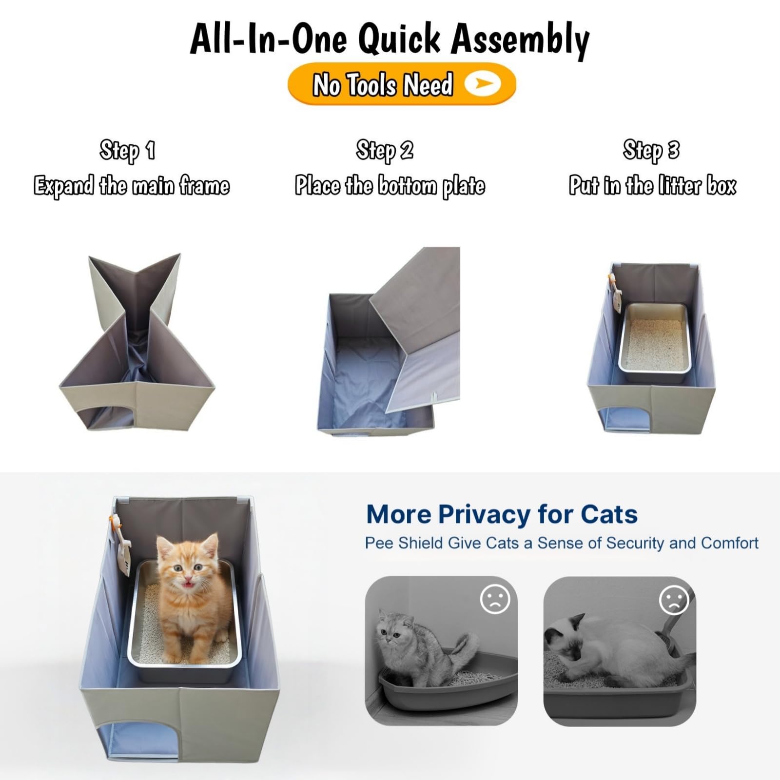 Gesomepurrz comparaison taille montrant compatibilité avec bacs