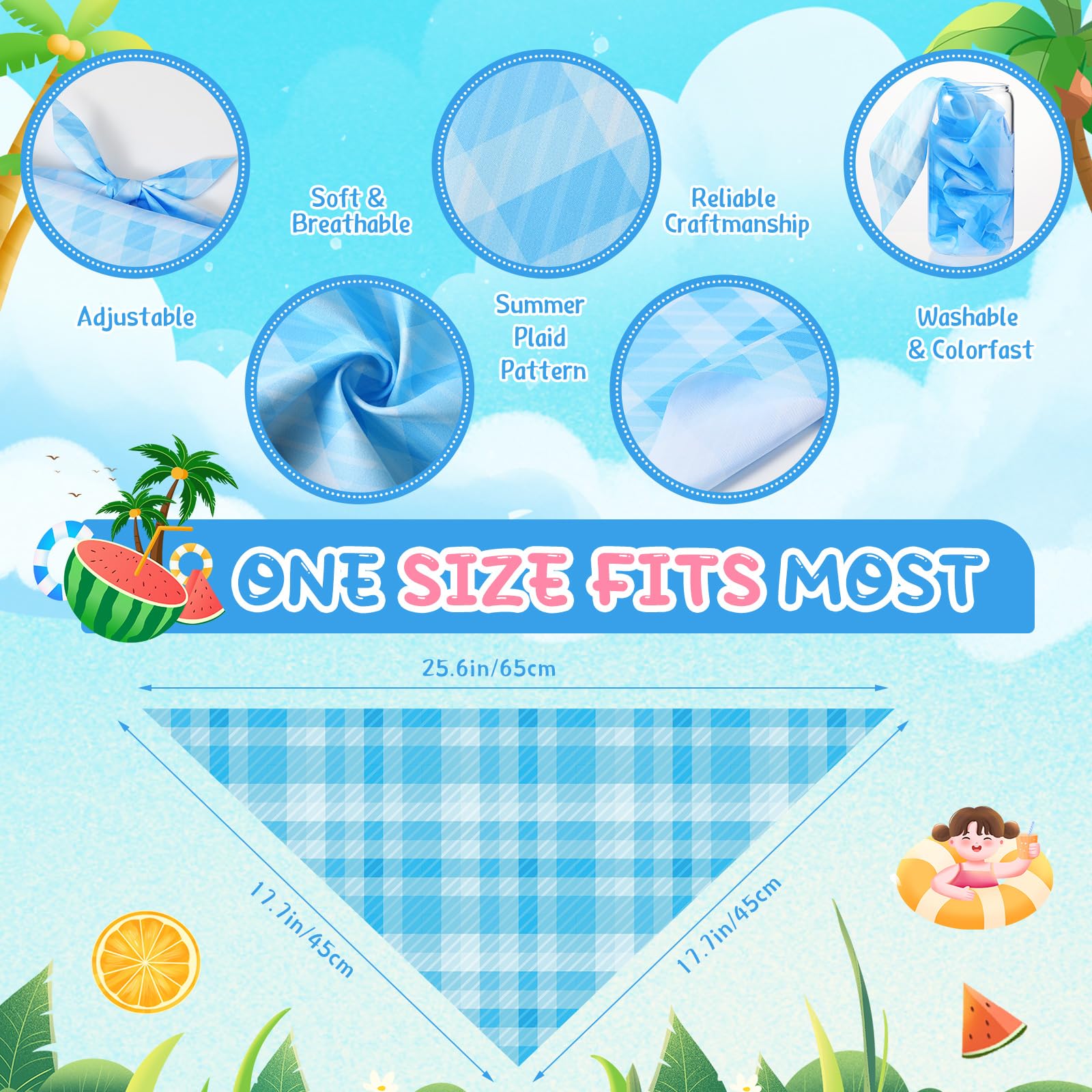Geyoga bandana porté sur chien montrant style estival et confort ajustable
