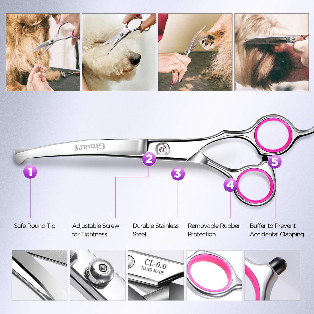 Gimars en usage lors d'un toilettage montrant coupe nette sans tiraillement