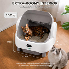 Gimars vue plongeante de l’entrée 37 cm facilitant l’accès aux chats seniors
