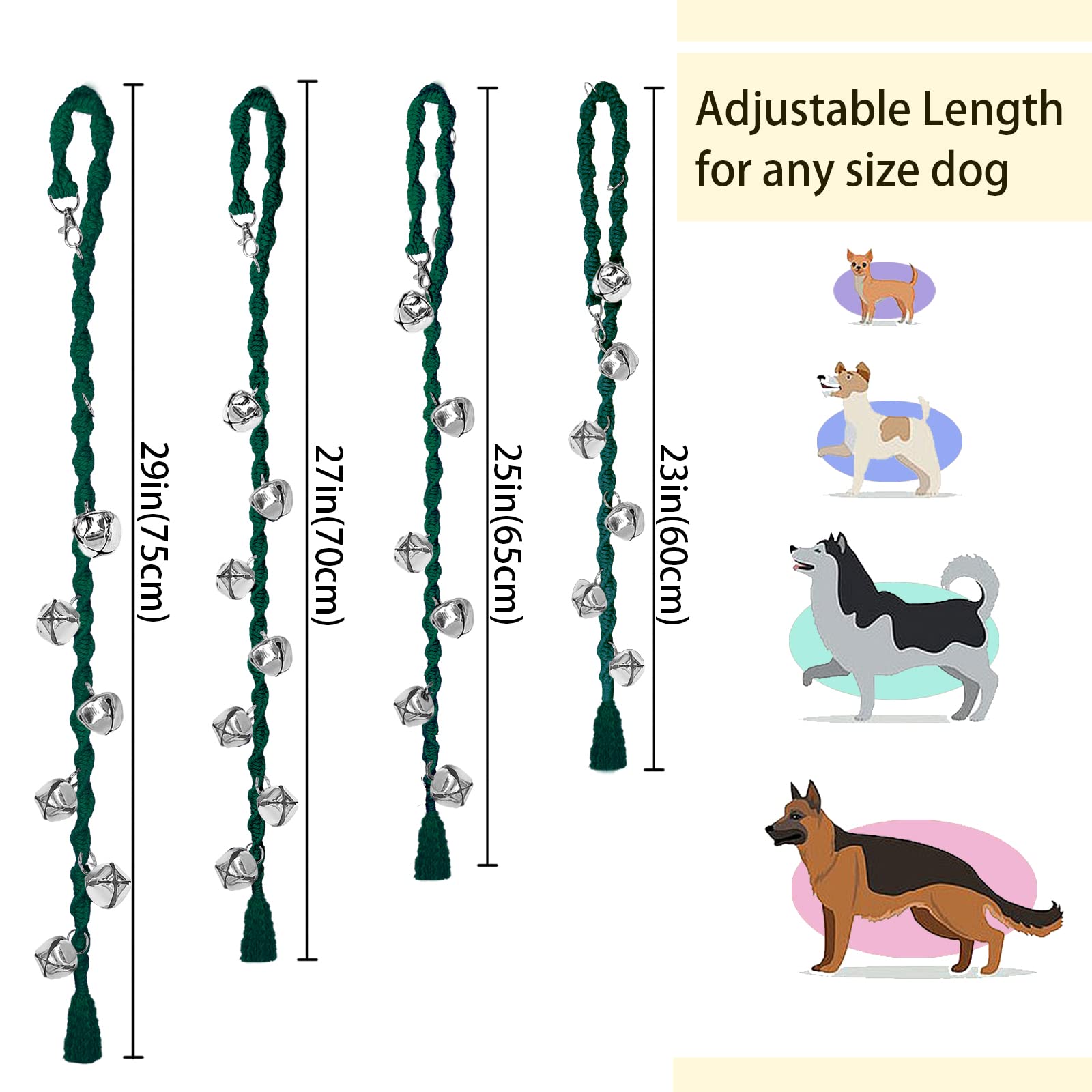 GINIDEAR comparaison de taille pour adapter à chaque chien