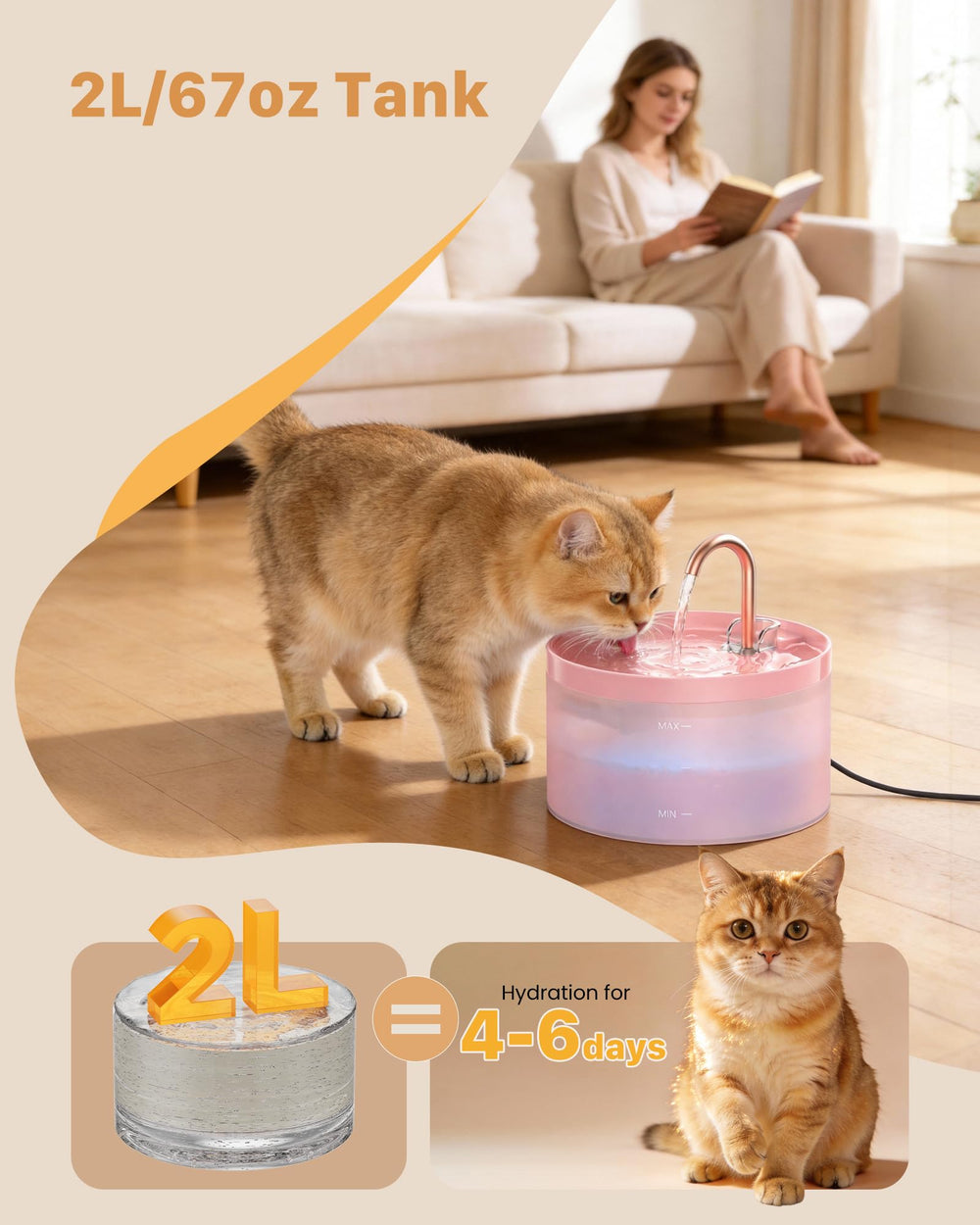 GIOTOHUN système de filtre triple montrant charbon, coton et éponge
