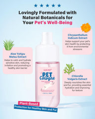 GJYC PET spray en usage sur chien au parc pour fraîcheur instantanée