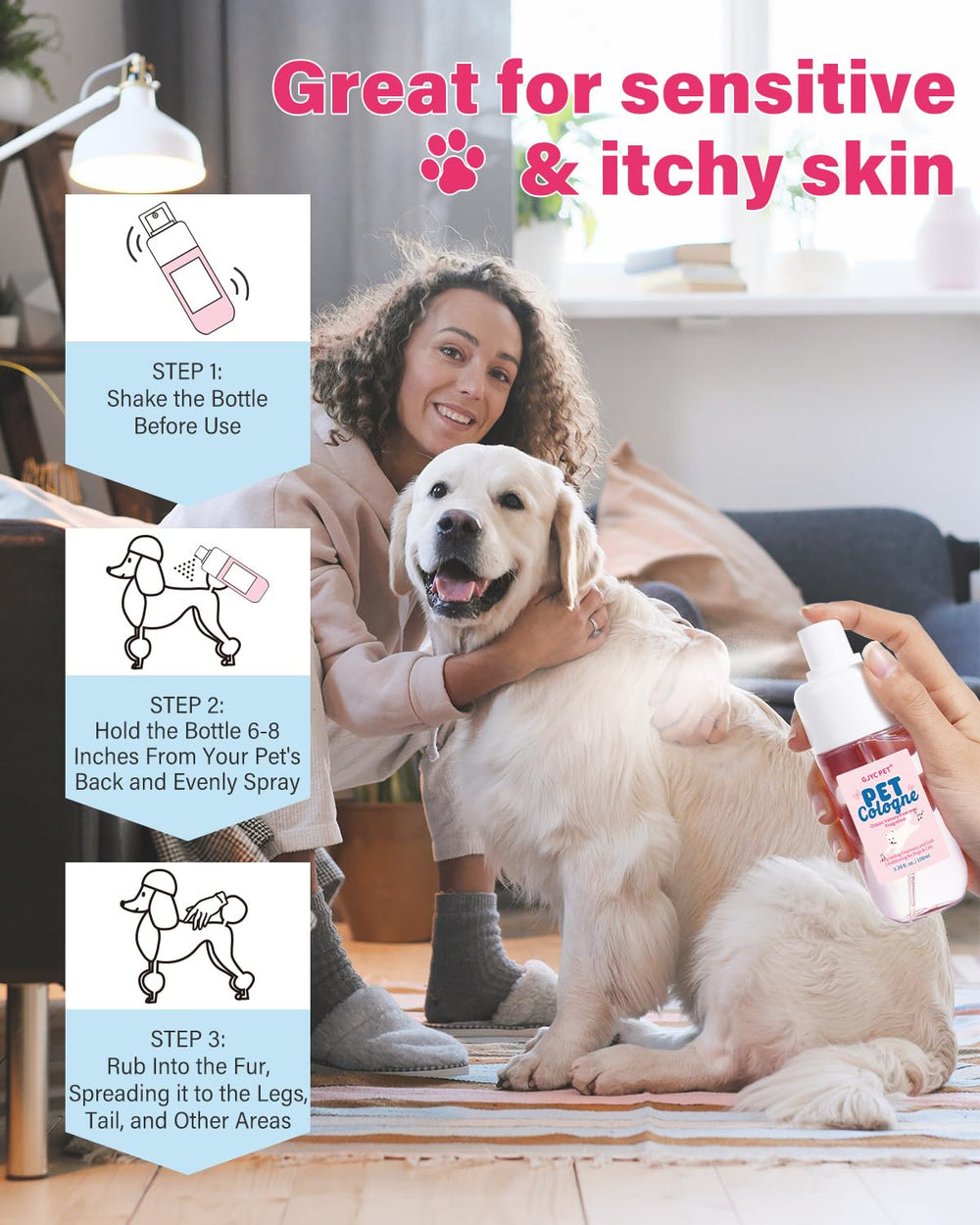 GJYC PET bouteille près d'une main pour illustrer format voyage pratique