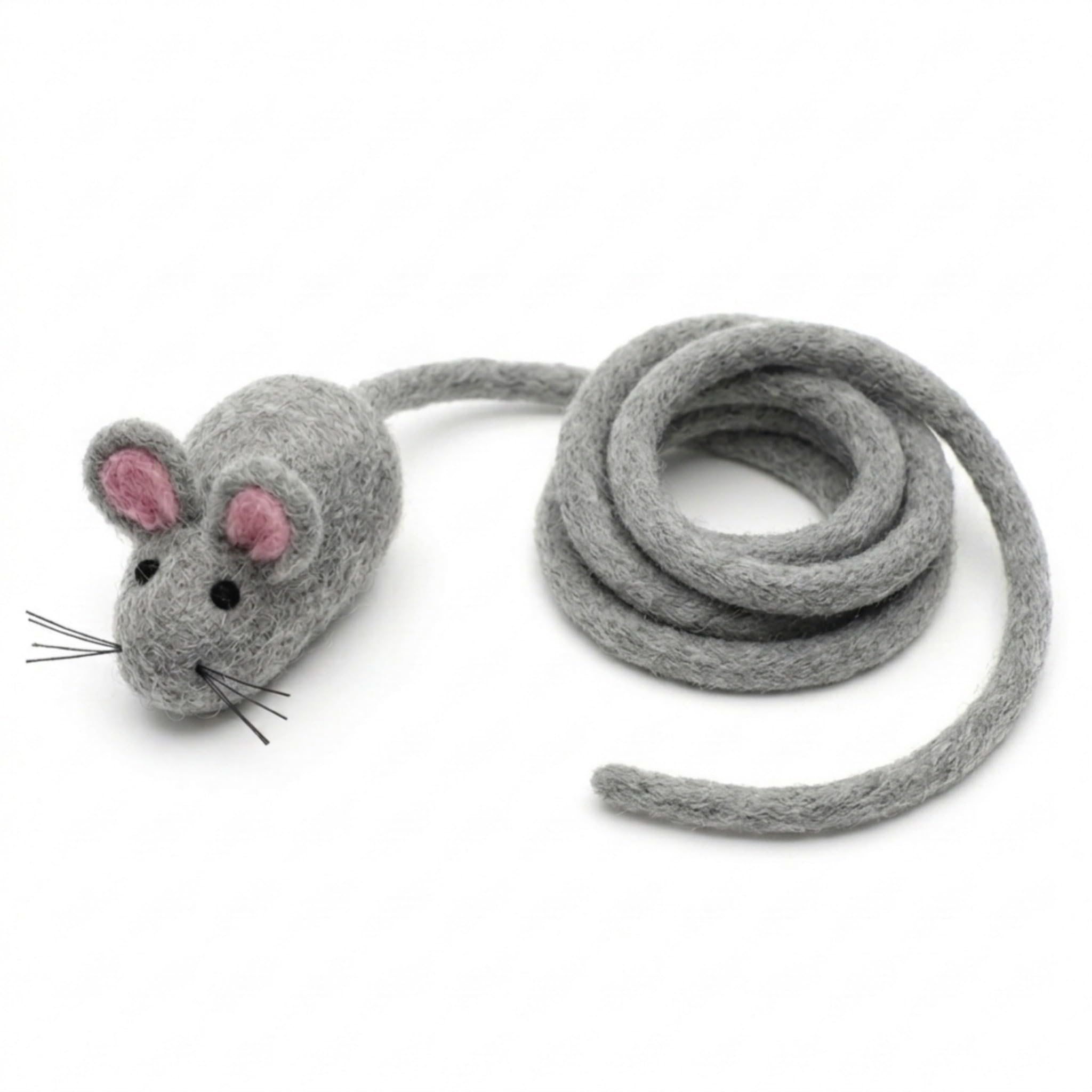 Glaciart One souris feutre vue de face montrant forme et cataire pour jeu