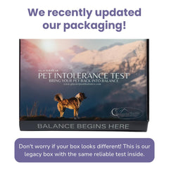 Glacier Peak Holistics contenu du kit étalé sur table pour prélèvement à domicile