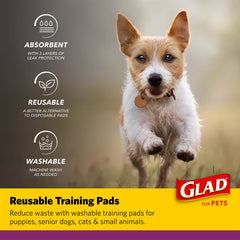 Glad for Pets image du fond en vinyle imperméable qui protège le sol contre les fuites