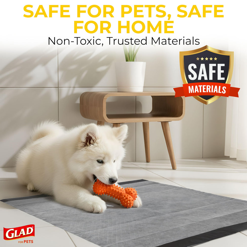 Glad tapis utilisé dans un parc pour chiot, facilite l'apprentissage