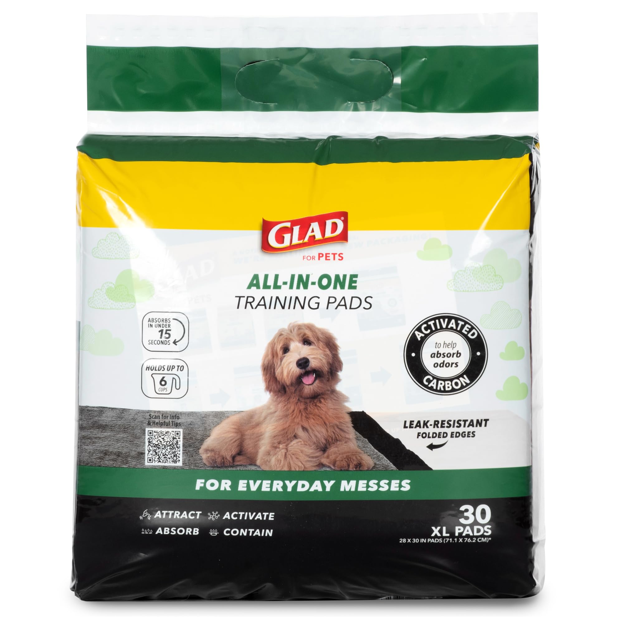 Glad chiot utilisant le tapis montrant attractif phéromonal facilitant l'apprentissage