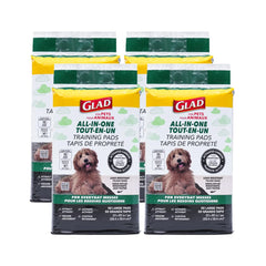 Glad packaging avant montrant le paquet de 50 unités et bénéfice pratique