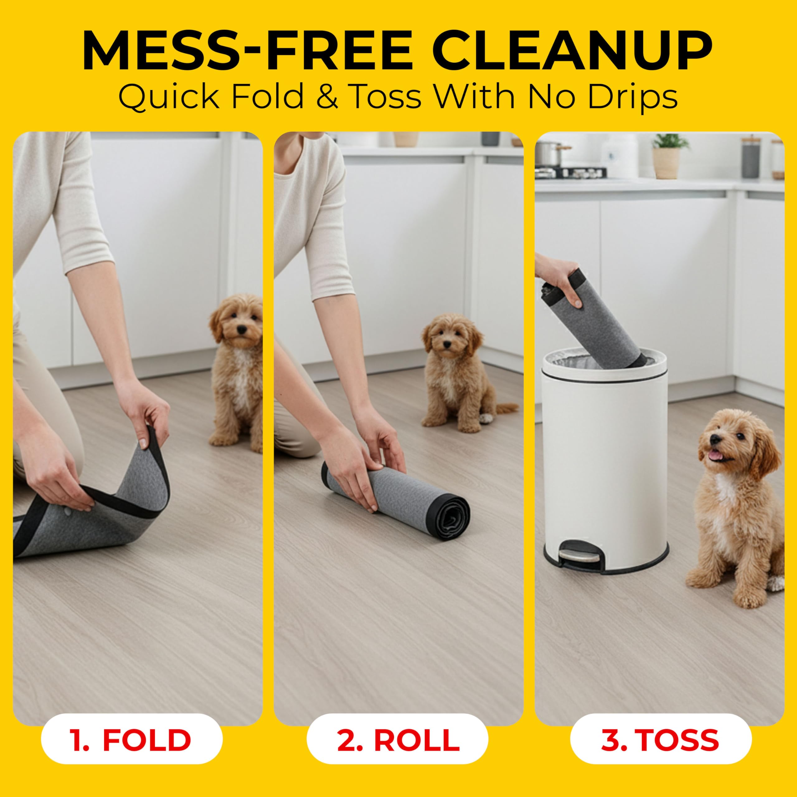 Glad tapis sous gamelles protégeant le sol des éclaboussures
