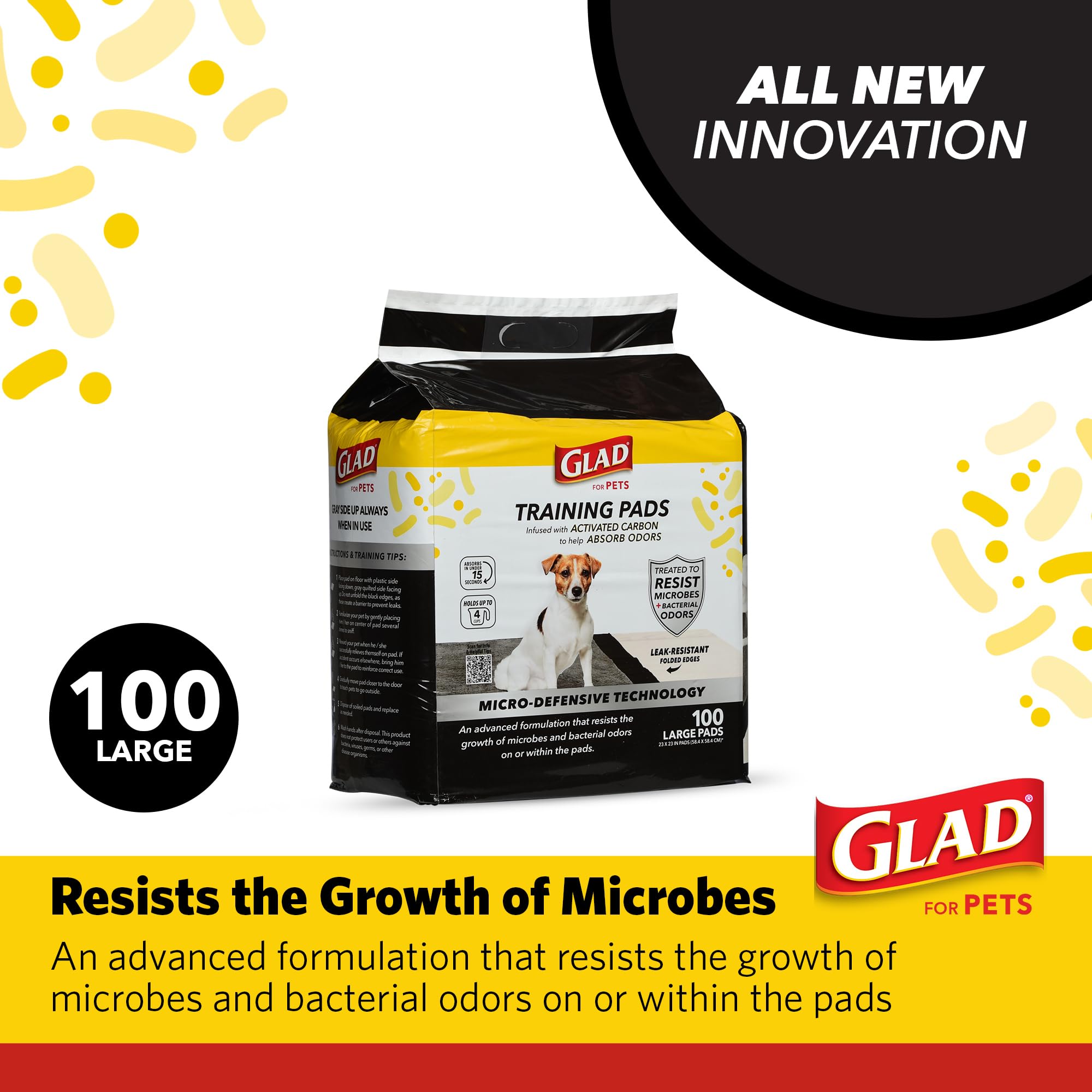 Glad gros plan du quilting montrant la surface absorbante et confort