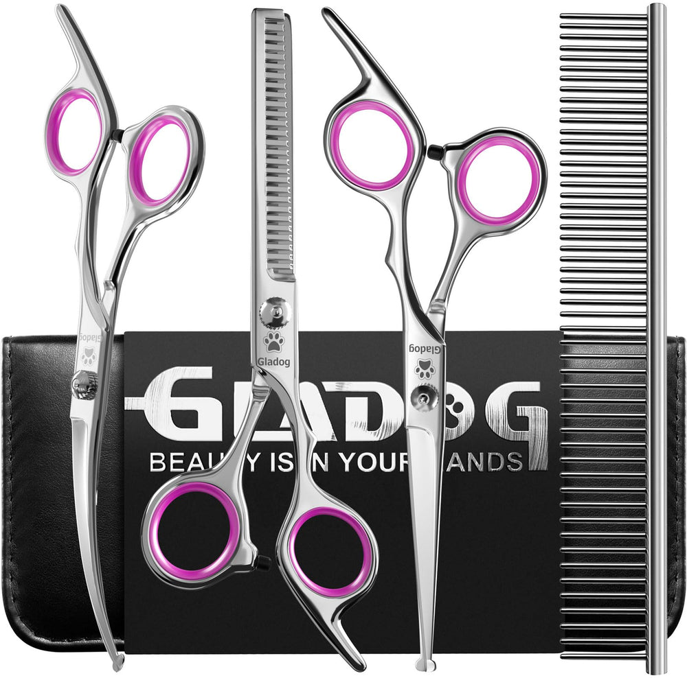 GLADOG coffret face avant montrant les ciseaux rouges et l’étui pour rangement sécurisé