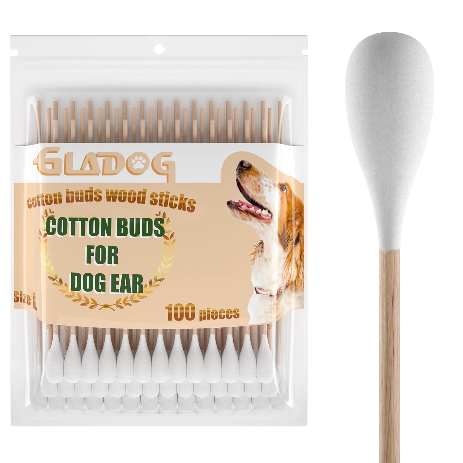 GLADOG emballage avant montrant lot 100 et sécurité pour chiens