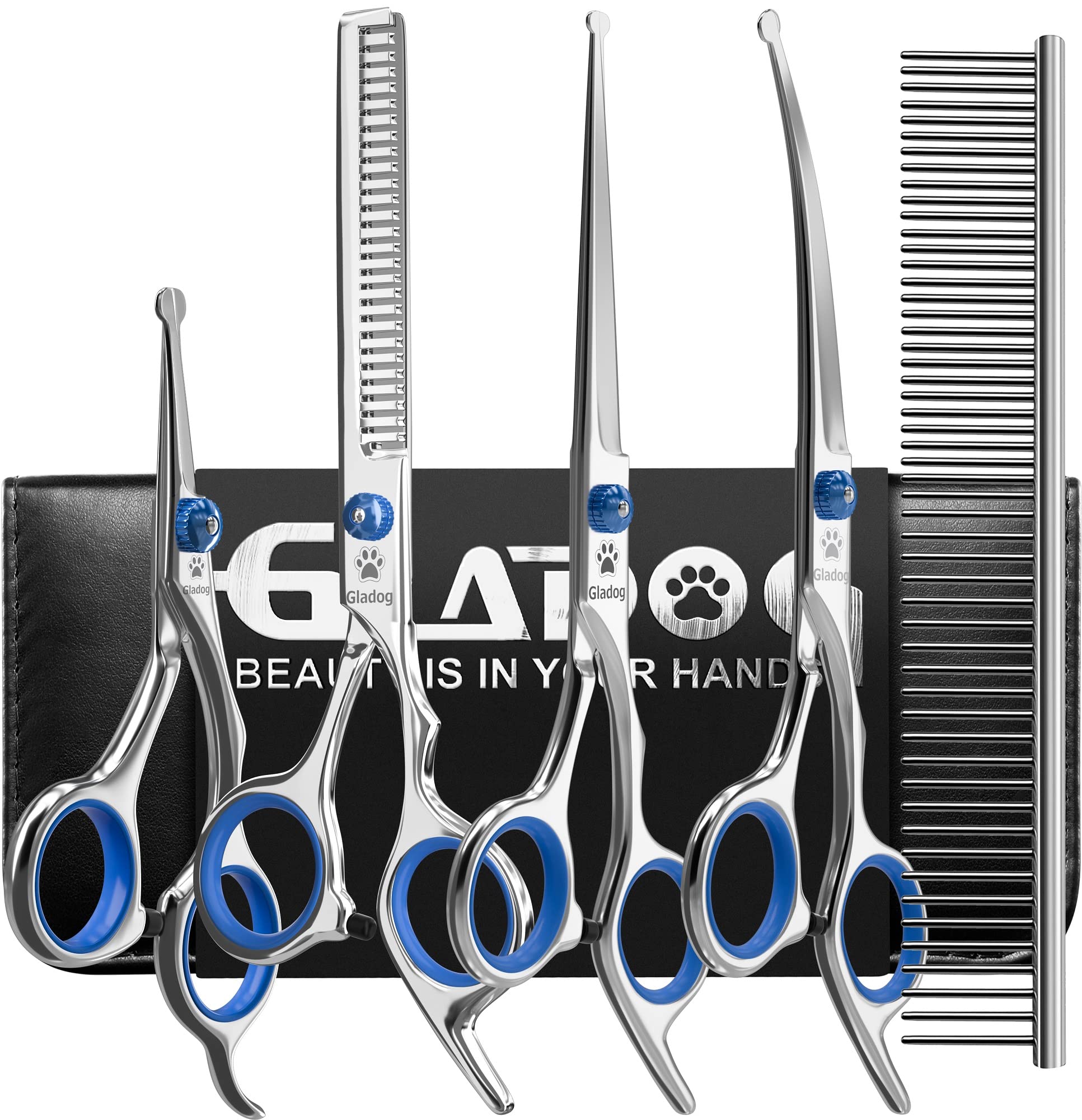 GLADOG kit devanture montrant toutes les pièces pour toilettage sécuritaire