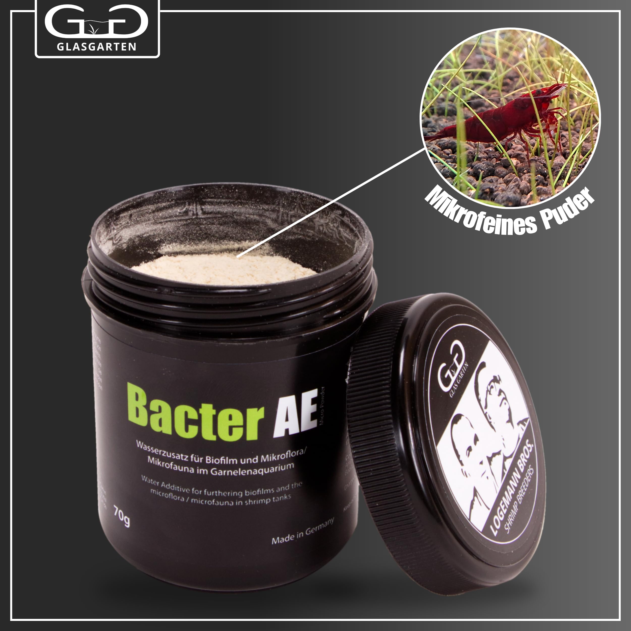 GlasGarten poudre se dissoudant dans l'eau activant cultures probiotiques