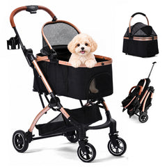GLEEFURN poussette face avant montrant stabilité et design sécurisant