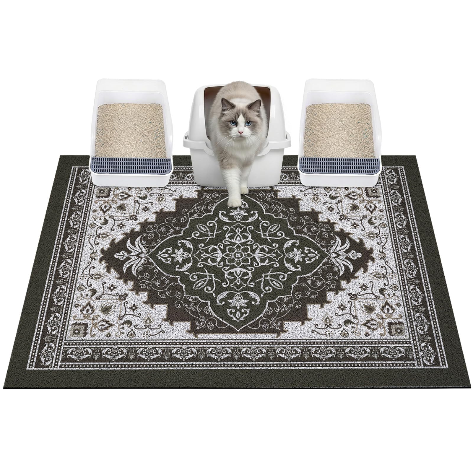 Glittme vue de face du tapis 40x30 protégeant le sol