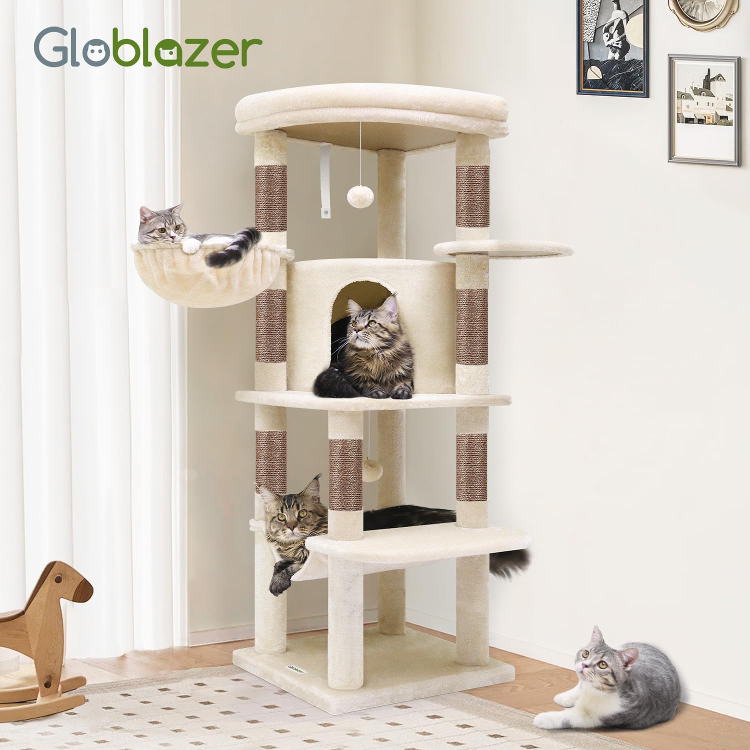 Globlazer comparaison taille avec meuble montre proportions pratiques