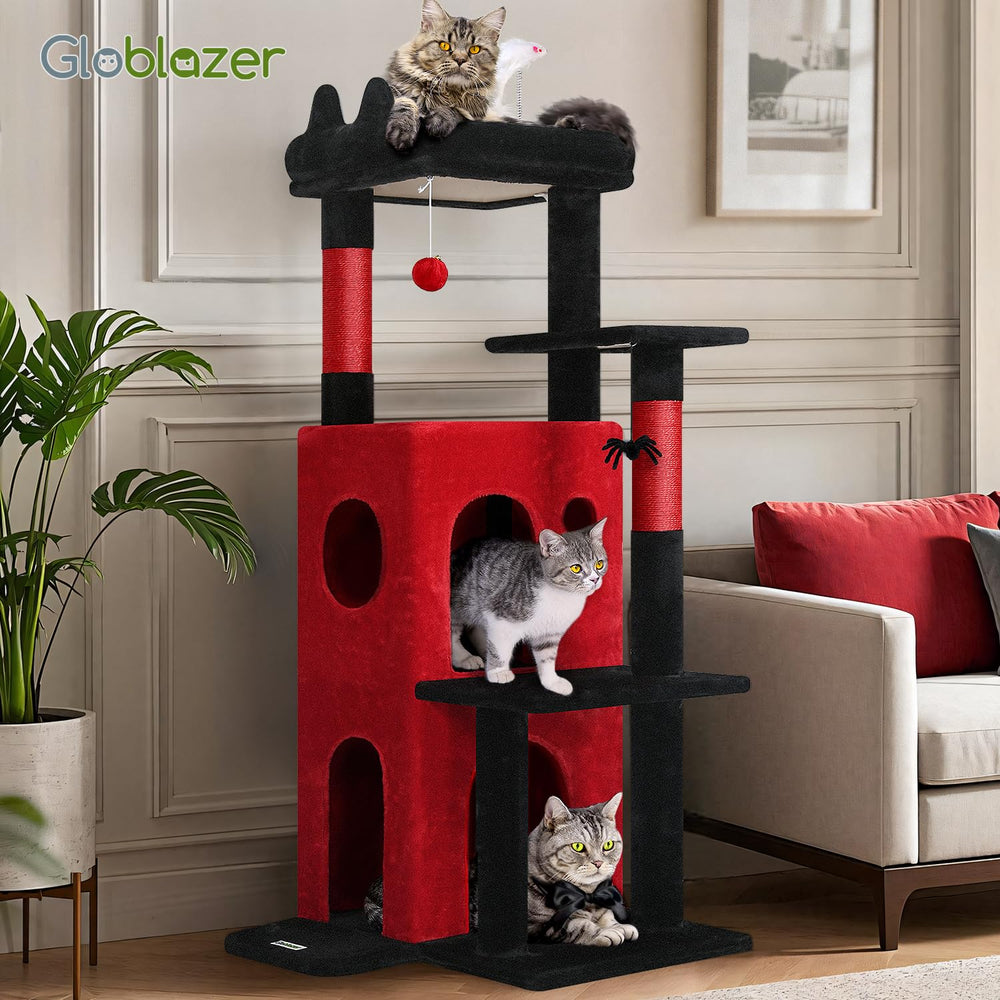 Globlazer arbre à chat en situation pour comparer taille et espace
