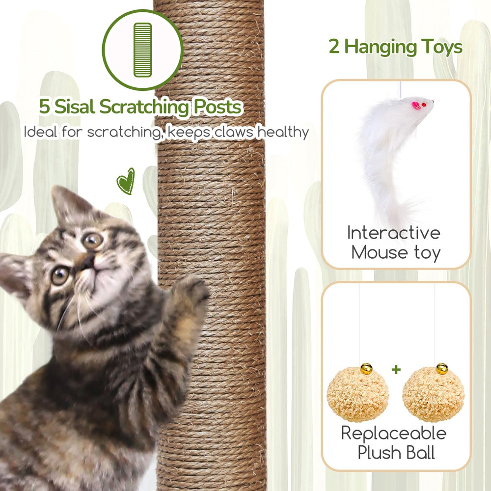 Globlazer poteau recouvert sisal pour entretien des griffes naturel
