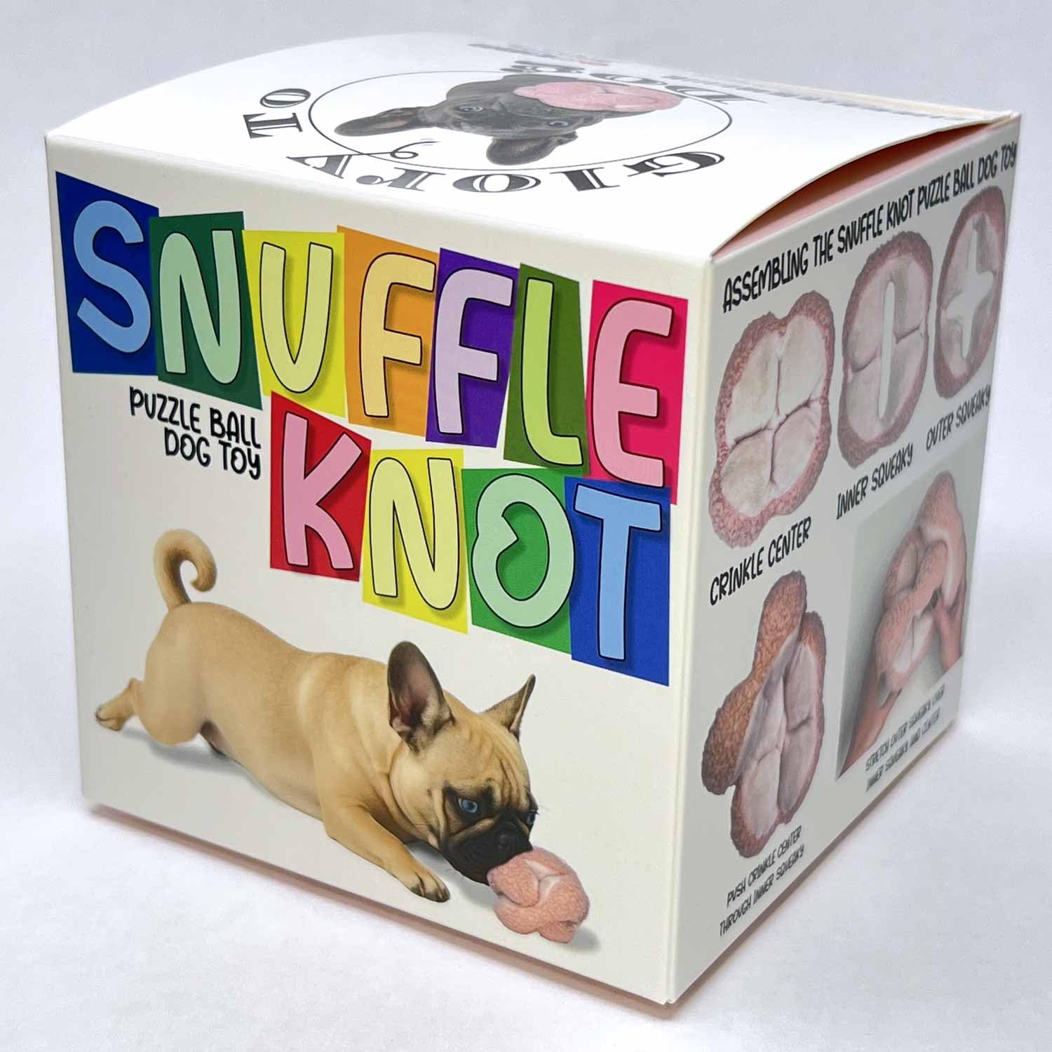 Glory To Dog jouet présenté dans sa boîte cadeau colorée, idéal pour offrir