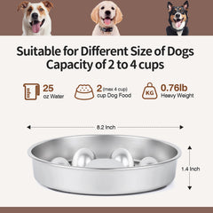GLYVIAN chien en train de manger montrant stimulation et prise ralentie