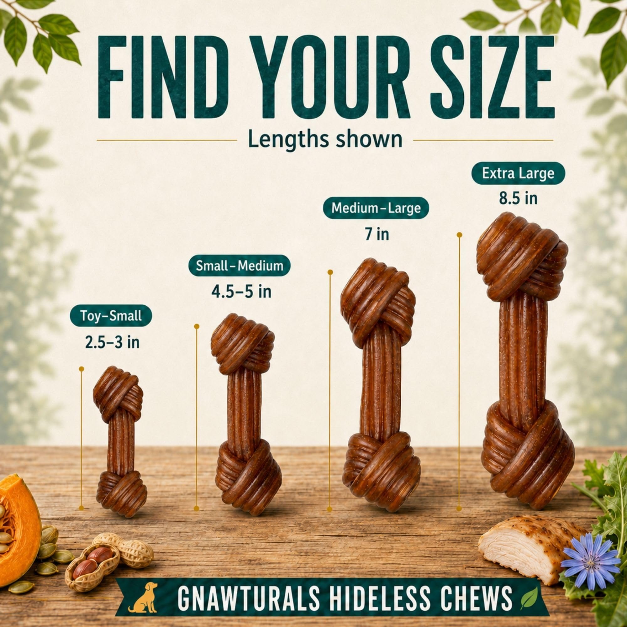 Gnawturals os posé près d'une citrouille illustrant saveur naturelle