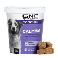 GNC Pots face avant montrant pot de 60 chews et conservation pratique