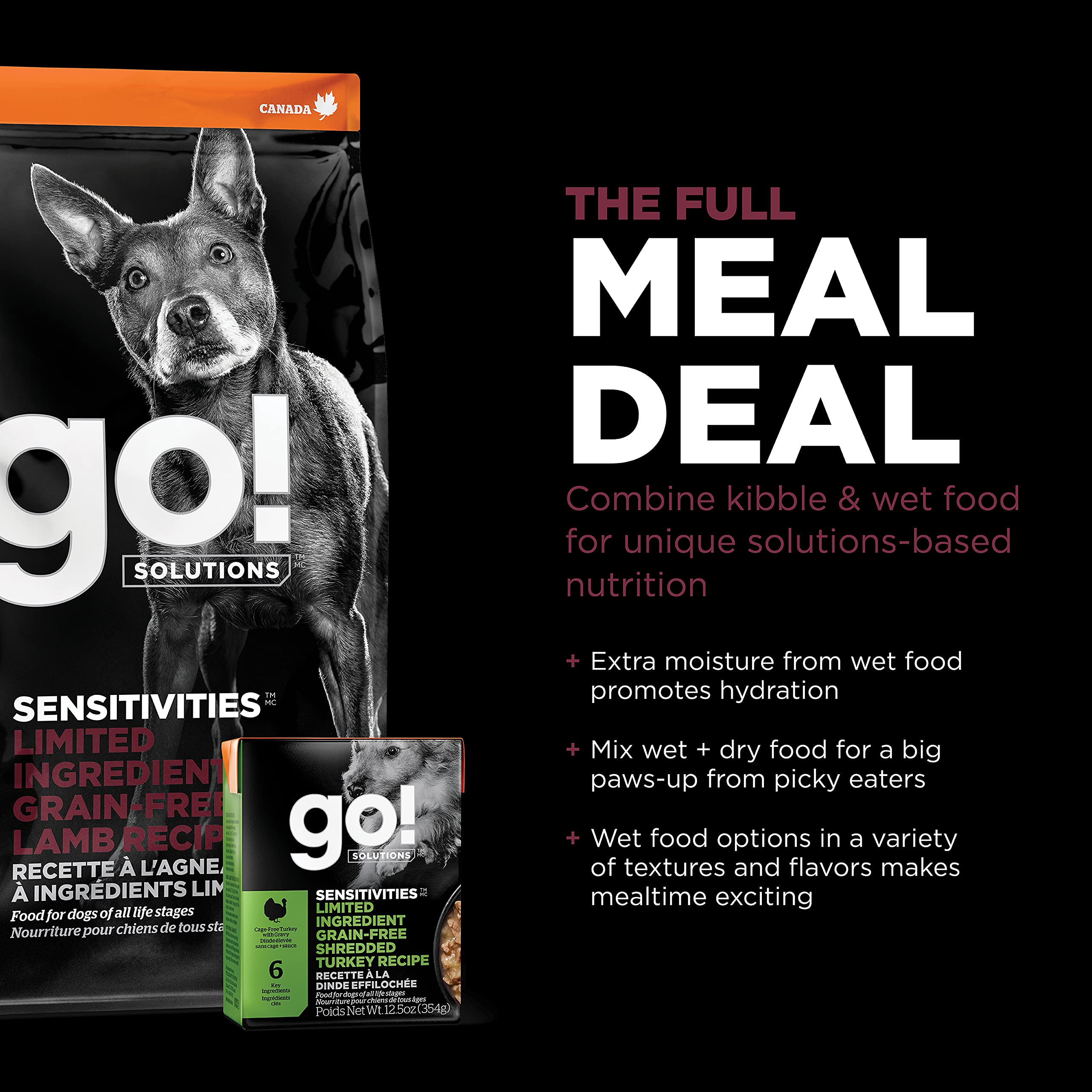 Go! Solutions chiot mangeant au bol, adapté pour croissance et digestibilité