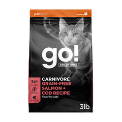 Go! Solutions emballage avant montrant la recette riche en poissons