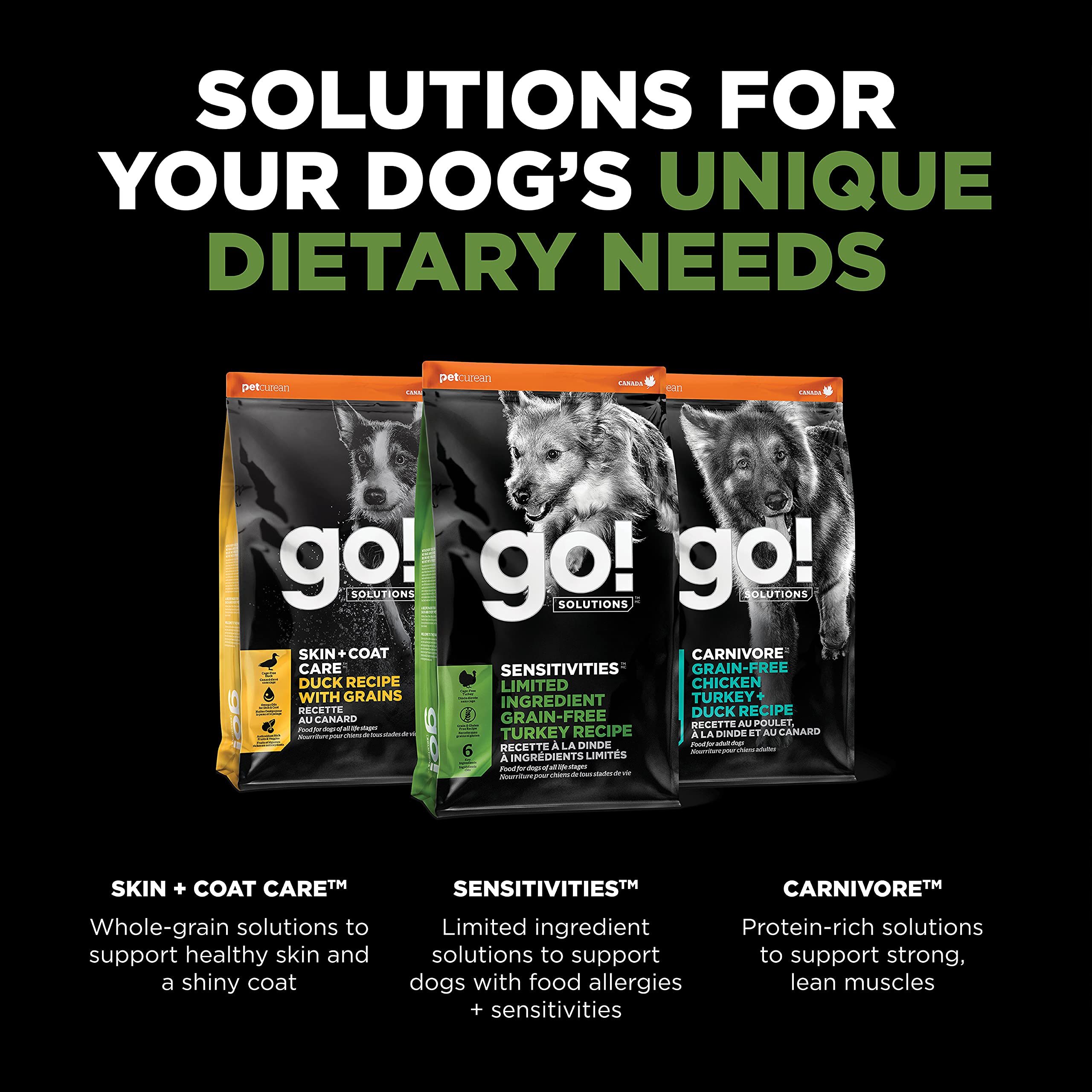 Go! Solutions étiquette nutritionnelle montrant valeurs adaptées tous âges