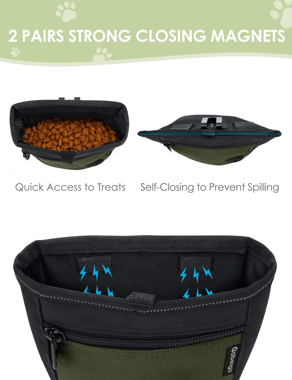 Gobeigo doublure imperméable facilitant nettoyage et protection des friandises