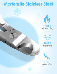 Gobeigo lame en acier martensite en gros plan, tranchant durable pour ongles épais