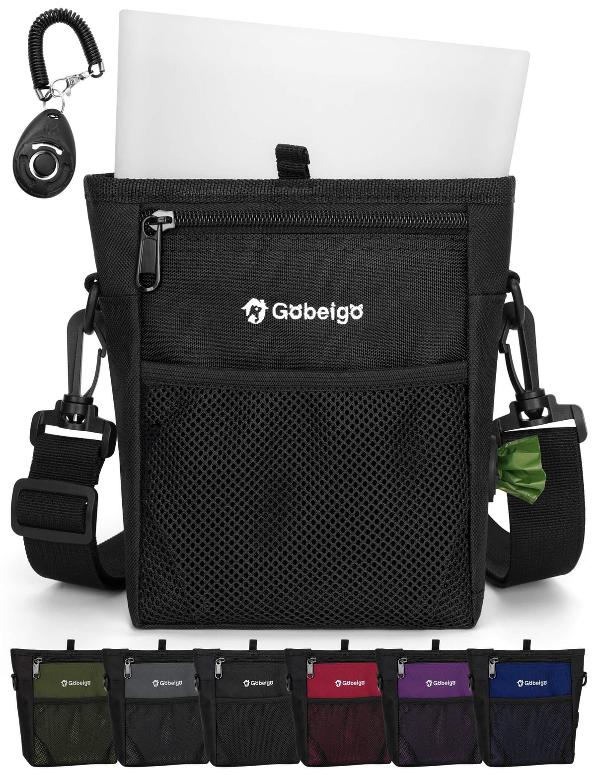 Gobeigo sac devant avec poche zippée, rangement organisé et accès rapide