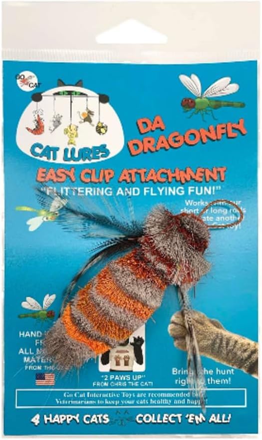 GoCat da dragonfly gros plan sur les plumes offrant texture et mouvement séduisant